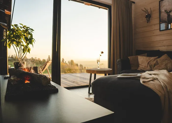 Domek alpejski Osada Janosika Jacuzzi Drewniany Na Odludziu *